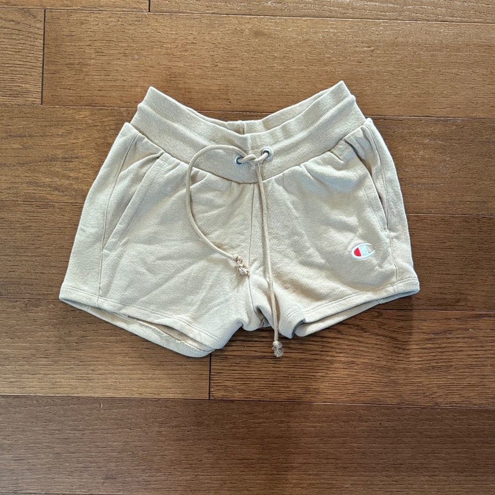 Champion Women's Tan Pull-On Terry Athletic Shorts